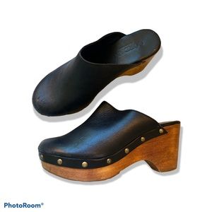 Cordani mules clogs 38 black leather